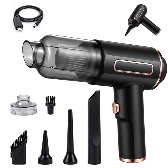 LAJCAEN Handheld Car Vacuum Cleaner, 16000Pa High Power Cordless 7-in-1 Wireless Mini Portable Vacuum Cleaner for Car and Multi-scene Use