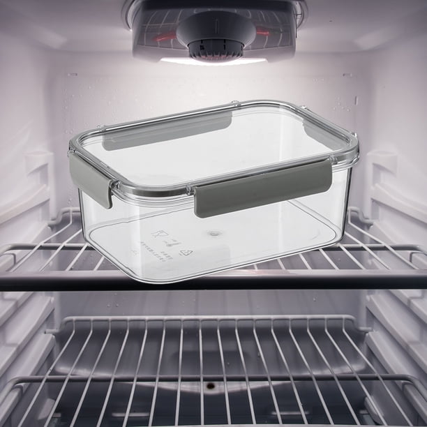 Fiambrera Sellado Ahorro de espacio Durable Saludable Resuable Almacenamiento de alimentos Fruta , Rectángulo 2.01l BLESIY Contenedor de almuerzo