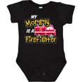 thumbnail image 3 of Inktastic My Mommy is a Firefighter with Fire Truck Boys or Girls Baby Bodysuit, 3 of 5