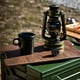 thumbnail image 4 of Large Plastic Storage Bin Collapsible Outdoor Camping Box With Wood Lid Folding Stackable Trunk Organizer Green, 4 of 5