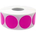 thumbnail image 2 of Hot Pink Circle Dot Stickers | 1" Inch Round | 500 Pack, 2 of 3