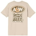 thumbnail image 2 of A&W Root Beer Vintage Logo Art Crew Neck Short Sleeve Natural Women's T-shirt-3XL, 2 of 4