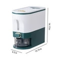 thumbnail image 4 of EARKITY Large Rice Dispenser, Large Grain Container Storage with Lid, Measuring Cylinder Moisture Proof Household Cereal Dispenser Bucket for Kitchen Soybean Corn, 4 of 7