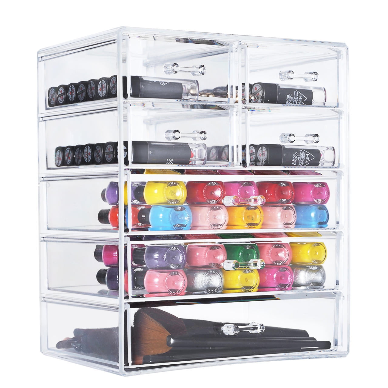 Acrylic Makeup Organizer 7 Drawer Large Compartment Beauty Cosmetic Storage Container Sortwise