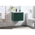 thumbnail image 3 of Elegant Decor Penn 24" MDF Single Bathroom Vanity with Backsplash in Green, 3 of 9