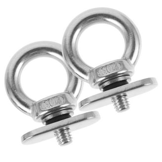 YHG Kayak D Ring Tie Down, 10pcs With M6 Screws, Black