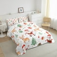 thumbnail image 3 of jejeloiu Kawaii Santa Claus Bedding Comforter Set,Merry Christmas Twin Comforter Sets,Xmas Reindeer Gifts Bedding Set For Children,Lightweight Room Decor Reversible,2pcs, 3 of 8