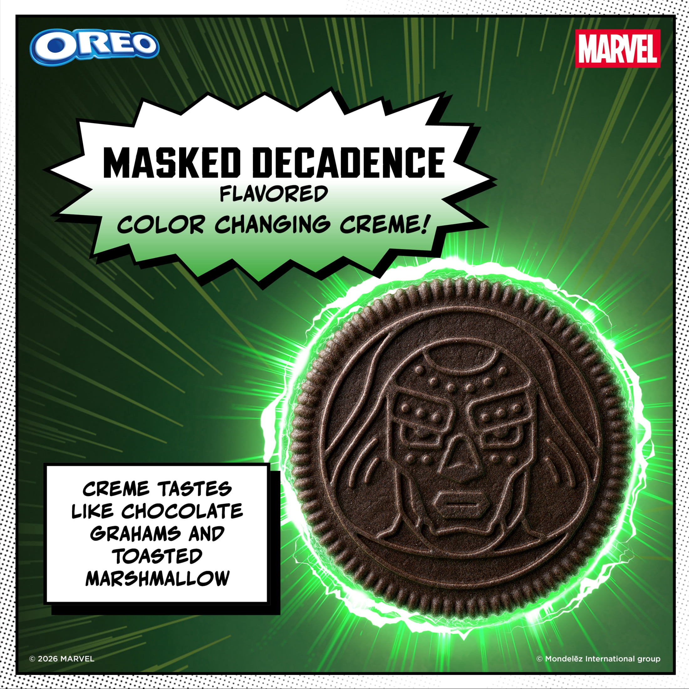 MARVEL OREO Stuf of Doom Chocolate Sandwich Cookies, Special Edition, 10.68 oz