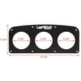 thumbnail image 4 of Mako Boat Blank Gauge Panel 303541 |Black 13 1/2 x 5 1/2 Inch Aluminum, 4 of 4