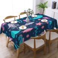thumbnail image 2 of XMXY Table Cloth Rectangle Table, Ocean Underwater Seahorse Dining Table Cover Waterproof Washable Outdoor Tablecloth, 54 X 72 Inch, 2 of 8