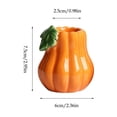 thumbnail image 6 of Luckky Thanksgiving Pumpkin Shaped Ceramic Candle Holder, Fall Harvest Candlestick for Tealight Votive & Pillar Candles, Autumn Table Centerpiece, Mantel Shelf Farmhouse Home Decor, 6 of 6