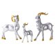 thumbnail image 2 of 3 estatuas modernas de cabra, figura familiar, modelo geométrico de animal, escultura de oveja Plata, 2 of 9