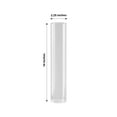 thumbnail image 3 of Efavormart 2 Pack Clear Glass Pillar Hurricane Candle Shades with 2.25" Wide Open Ends - 14" Tall, 3 of 11