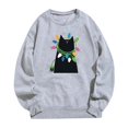 thumbnail image 3 of WEAIXIMIUNG Robe Sweat Midi Décontractée Mode Mignonne Motif de Noël Col Rond Manches Longues, 3 of 3