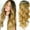 Blonde-24" with dark root, variant on Creamily 26 Inch Brown Wigs for Women V Part Body Wave Wigs Synthetic Curly Wig Long Brown Wigs Cap