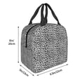 thumbnail image 3 of Easygdp Black Leopard Bolsa Térmica Premium - Tela Oxford Impermeable, Gran Capacidad, Bolsillo Frontal, Unisex para Trabajo, Escuela, Actividades al Aire Libre y Picnics, 3 of 8