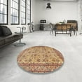 thumbnail image 4 of Ahgly Company Machine Washable Indoor Rectangle Traditional Mahogany Brown Area Rugs, 6' x 9', 4 of 7