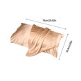 thumbnail image 3 of Soft Pillowcase Double-sided Solid Color Pillow Cover Pillow Case Beauty Silk Cover Pillow Core Cover Ice Silk Bedding 20''x30'', Usupdd 2025 Soft Pillowcase Double-sided Solid Color, 3 of 7
