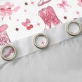 thumbnail image 4 of Feelyou Cowgirl Curtains Pack of 2 (52x84 Each), Bow-tie Boot Stars Window Curtains, 4 of 6