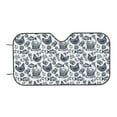 thumbnail image 7 of Balery Chicken And Fish Print Car Windshield Sun Shade,Windshield Sunshade for Car Pickup Truck SUV Accessories-Medium, 7 of 7