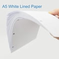 thumbnail image 3 of Papel De Relleno A5 Organizador De Repuestos Para Planificador De 3 Agujeros Papel Para Encuadernación De Hojas Sueltas 100 Hojas/200 Páginas Forradas 100 G/M² Blanco 5,8 X 8,2 Pulgadas Papel De Relle, 3 of 5