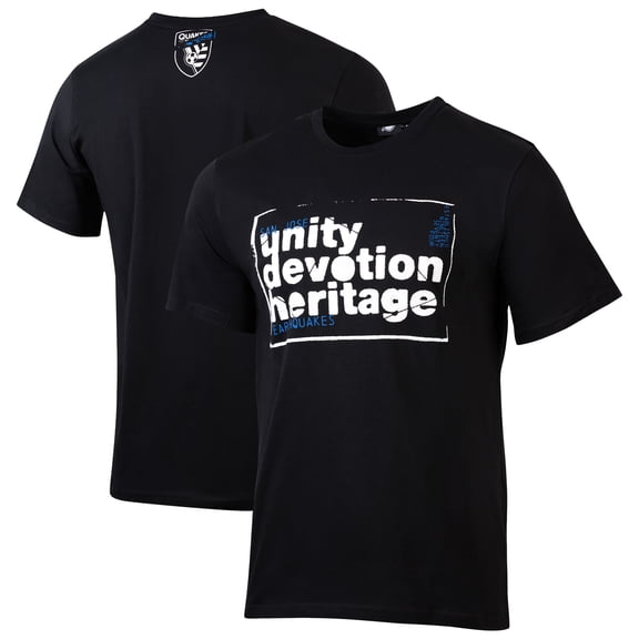 Men's-Sport Design Sweden  Black San Jose Earthquakes Game Day Relaxed T-Shirt