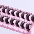 thumbnail image 2 of 10 Pairs False Eyelashes Multilayered Bushy Curling up Lashes for Wedding Stage Makeup, 2 of 4