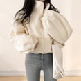 thumbnail image 3 of Winter Women Jacket Thick Fleece Stand Collar Zipper Closure Long Sleeves Warm Windproof Heat Retention Outdoor Coat, 3 of 7