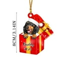 thumbnail image 3 of Christmas Acrylic Dogs Decorations  Acrylic Flat Christmas Tree Hanging Ornaments  Dog Pendant For Tree / Car / Backpacks, 3 of 4