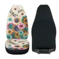 thumbnail image 4 of Uorisanigo Car Seat Cover, Soft 2-Pack Boho Flower Dragonfly Front Seat Covers Universal Fit for Most Vehicles, Summer Cool & Winter Warm, Easy Installation, Car Accessories, 4 of 7