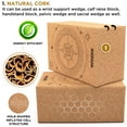 thumbnail image 6 of RDX Yoga Block Cork Set, Non-Slip High-Density Eva Foam, Easy Grip Surface for Stability Strength Training, Gym Training, D5 (22.5 x14.5x10.2CM), 6 of 9