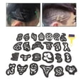 thumbnail image 3 of Pegatina para Tatuajes de Cabello, Plantilla de Tatuaje de Cabello, Hermosa Plantilla de Dureza de Alta Resistencia para Peluquería Estilistas, 3 of 7