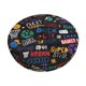 thumbnail image 1 of Balery Basketball Fundas de asiento para taburete de bar redondo de tela de terciopelo ajustables que protegen de arañazos y manchas para sillas de 14 a 17 pulgadas.-14 inch, 1 of 7