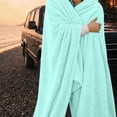 thumbnail image 6 of Fleece Throw Blanket for Couch, Super Soft Cozy Blankets, 59.06x47.24" Mint Green Blanket Lightweight Fuzzy Comfy Flannel Blanket Warm Plush for Sofa Bed Decor, 6 of 9