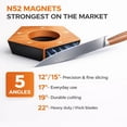 thumbnail image 5 of Rolling Knife Sharpener Kit with Magnetic Base, 5-Angle Settings, 4  Ceramic Discs & Cut-Resistant Gloves for Kitchen Chef Pocket Knives, 5 of 8