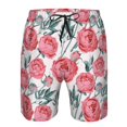 thumbnail image 3 of Logiee Rose Flowers Print Mens Swim Trunks Quick Dry Board Shorts,Breathable Hawaii Beach Shorts Swimwear Bathing Suits-3X-Large, 3 of 6