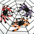 thumbnail image 4 of HULKLIFE 1pc Black / White Creepy New Giant Spider Web Halloween Decoration Spider Web Party Bar Gift, 4 of 5
