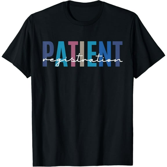 Patient Registration Registrar Emergency Department Hospital T-ShirtMen and women, Black T-shirt, size: Extra large