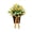 A Yellow, variant on Artificial Tulip Flower Basket Arrangement, Lifelike Faux Tulip Bouquet in a Decorative Basket for Year-Round Home Decor, Centerpiece for Living Room, Dining Table, and Mantel