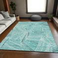 thumbnail image 3 of Dalyn Rugs Premium Machine Washable Mayfield AMF915 Teal 5' x 7'6" Rug, 3 of 7