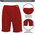 thumbnail image 2 of GBH Men's Moisture Wicking Active Mesh Shorts (3-Pack), 2 of 4