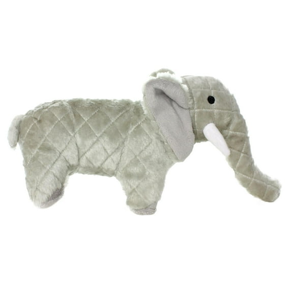 Mighty Safari Elephant Durable Plush Squeaky Dog Toy