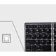 thumbnail image 3 of Teclado plegable, teclado ergonómico, teclado con panel táctil, teclado portátil inalámbrico para ordenadores portátiles, tabletas y teléfonos, 3 of 5