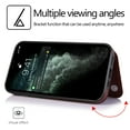 thumbnail image 3 of iPhone 12 Pro Max Wallet Case with Card Holder, Premium PU Leather Kickstand Credit Card Slots Case,[RFID Blocking] Double Magnetic Clasp Back Flip Durable Shockproof Cover, Brown, 3 of 10