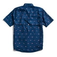 thumbnail image 2 of SCALES Trippy Fish Short Sleeve Button Down White, XLarge Buttondown Shirt, 2 of 6