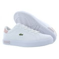 thumbnail image 4 of Lacoste Powercourt GS Girls Shoes Size 3, Color: White/Light Pink, 4 of 4