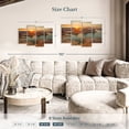 thumbnail image 4 of Elephant Stock Gunsight Sunrise Wall Art - Horizontal Multi Panel Canvas - Living Room Wall Decor - Nature Multi Panel - Orange And Beige Decor By John Gavrilis - 43" x 27", 4 of 8