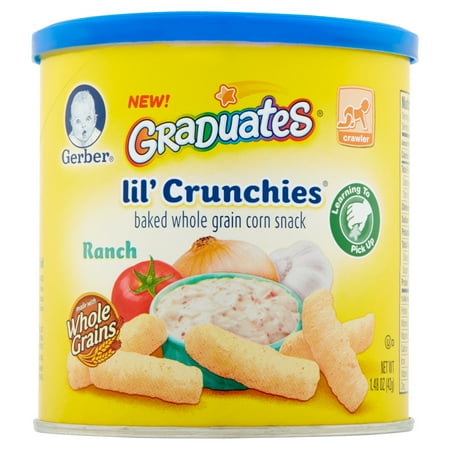 graduates gerber crunchies lil grain snack corn baked ranch whole