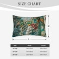 thumbnail image 4 of Pofeuu Vintage Print Island Skull Print Polyester Microfiber Plush Pillowcases, Super Soft and Cozy Pillow Case Covers with Envelop Closure（Pillow core not included）-14"x20", 4 of 6