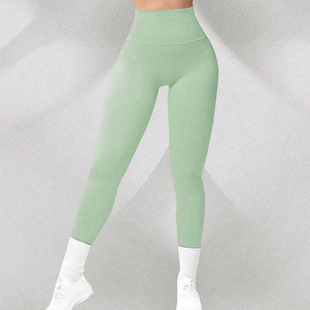 Soki Pantalon de Yoga Taille Haute Contrôle du Ventre Leggings de Course pour Femmes